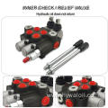 P40 2 Spool Hydraulic Directional Control Valve Cylinder